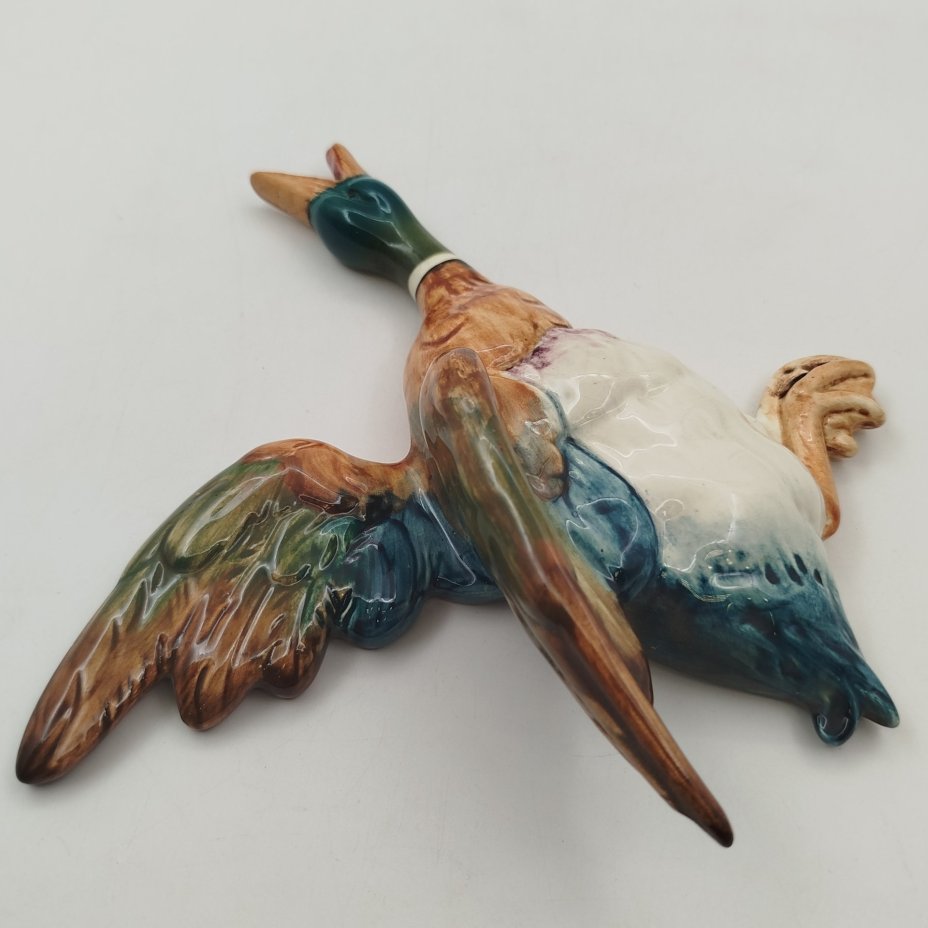 Панно настенное "Летящая утка", фаянс, роспись, Beswick, Великобритания, 1948-1954 гг.