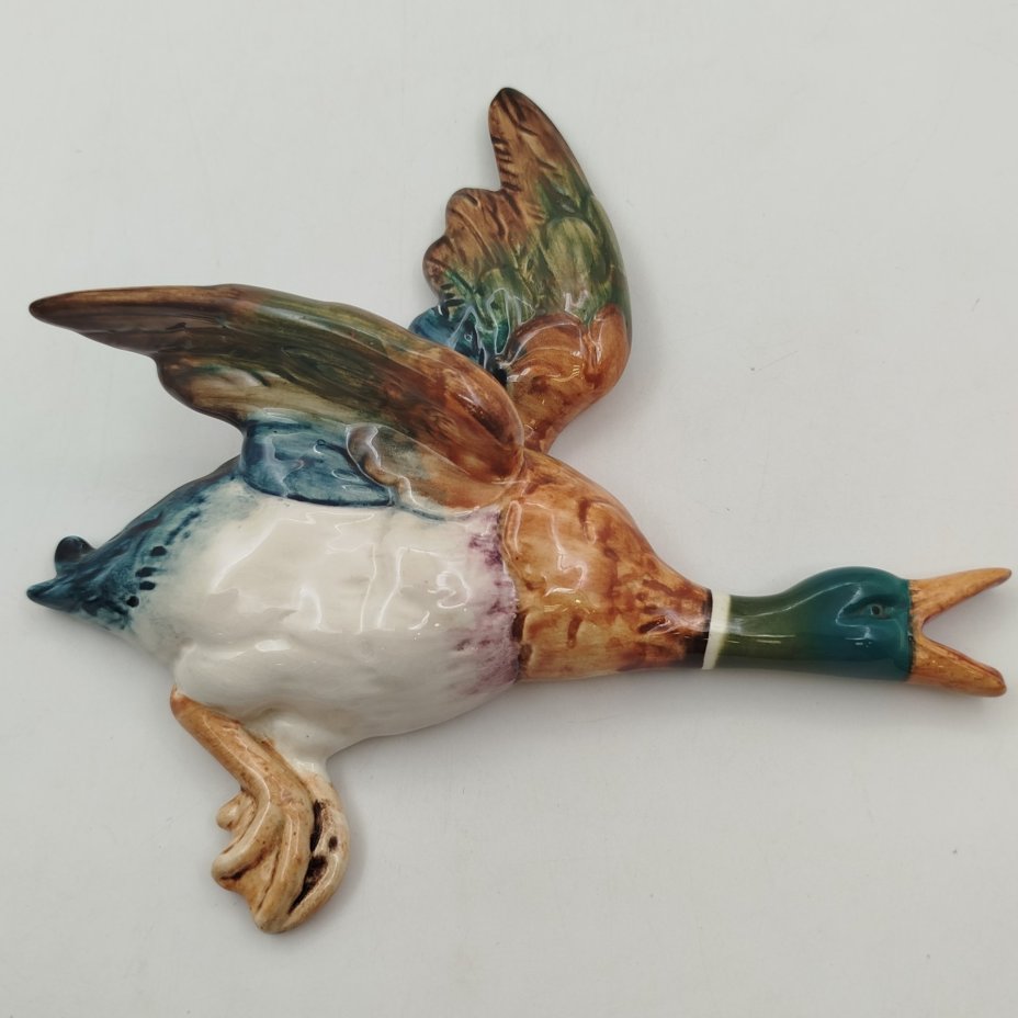 Панно настенное "Летящая утка", фаянс, роспись, Beswick, Великобритания, 1948-1954 гг., Beswick