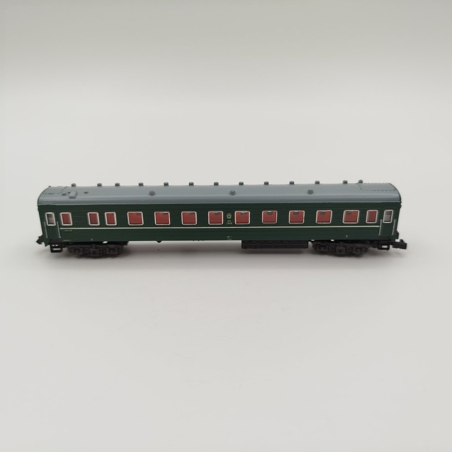 Модель вагона железнодорожного "Weitstreckenwagen 1/4145-191", в оригинальной коробке, пластик, бумага, печать, Piko, ГДР, 1970-1989 гг., Piko