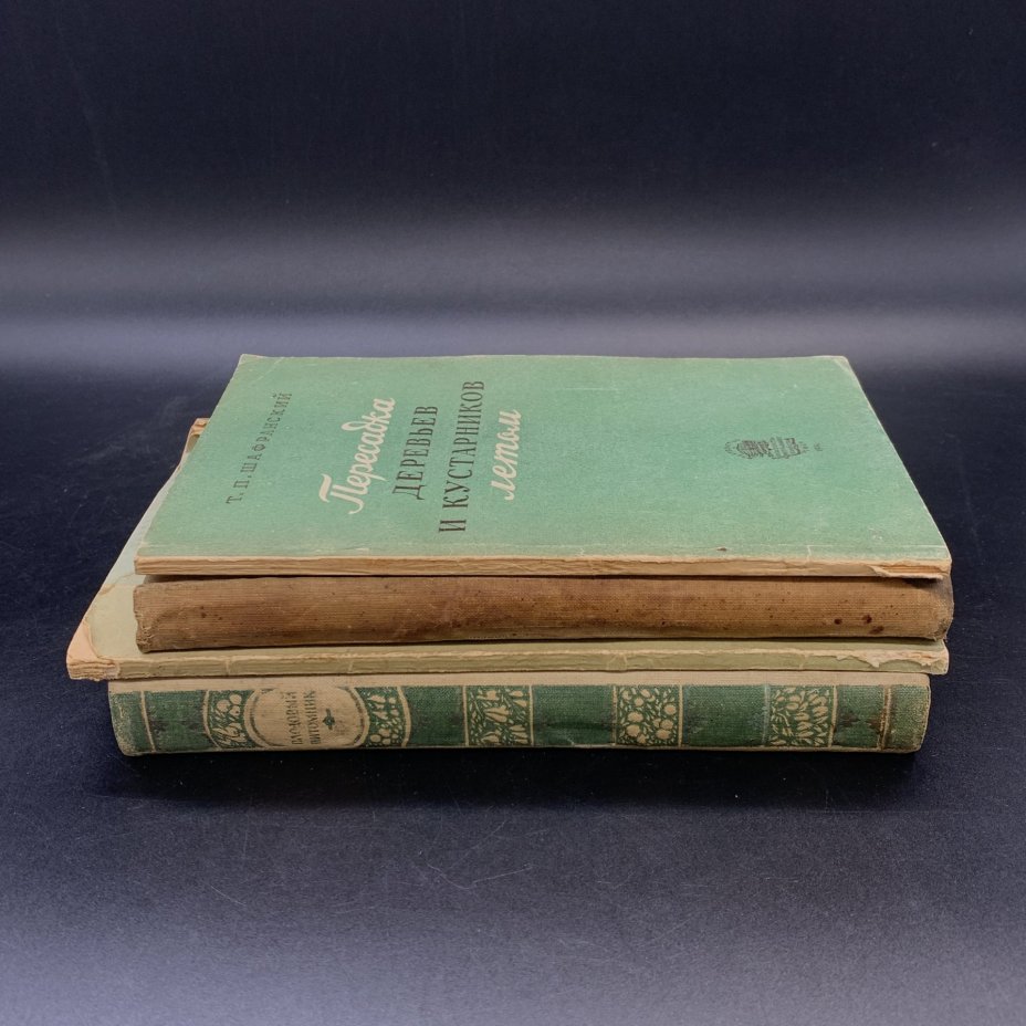 Книги "Плодовый питомник", "И.В. Мичурин", "Пересадка деревьев и кустарников летом", "Использование знаний о климате  и погоде в плодоводстве"