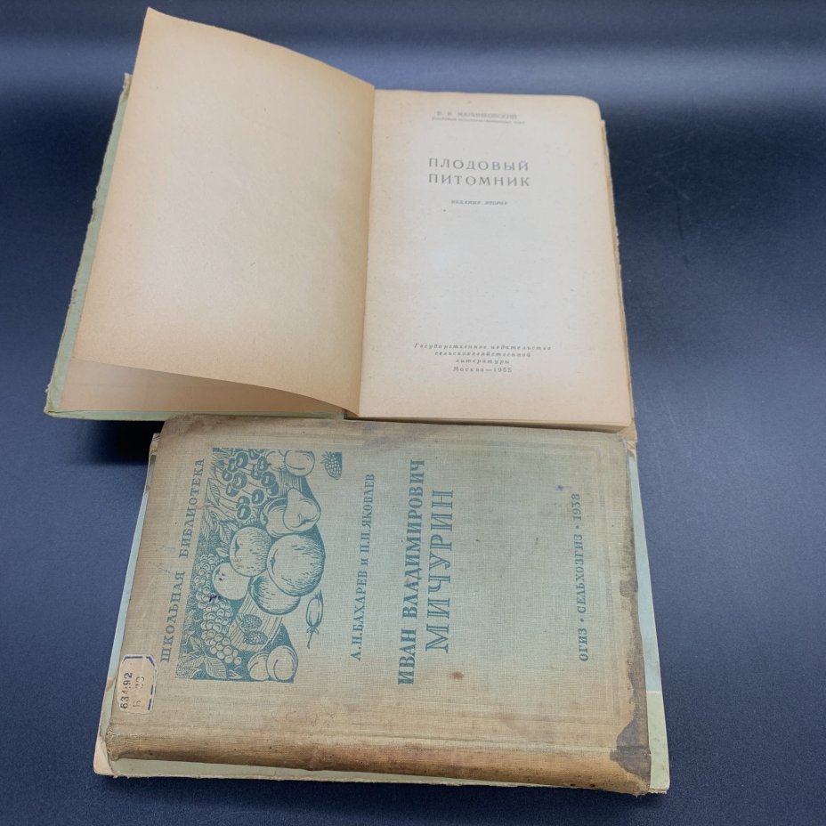 Книги "Плодовый питомник", "И.В. Мичурин", "Пересадка деревьев и кустарников летом", "Использование знаний о климате  и погоде в плодоводстве"
