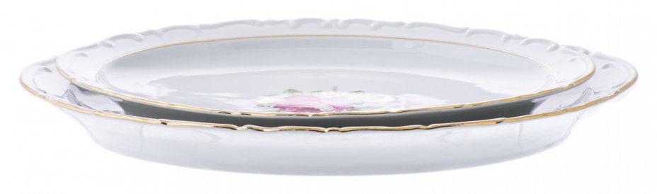 Сервиз столовый с цветочным декором (77 предметов), фарфор, деколь, Royal Crown, Германия, 1970-1990 гг.