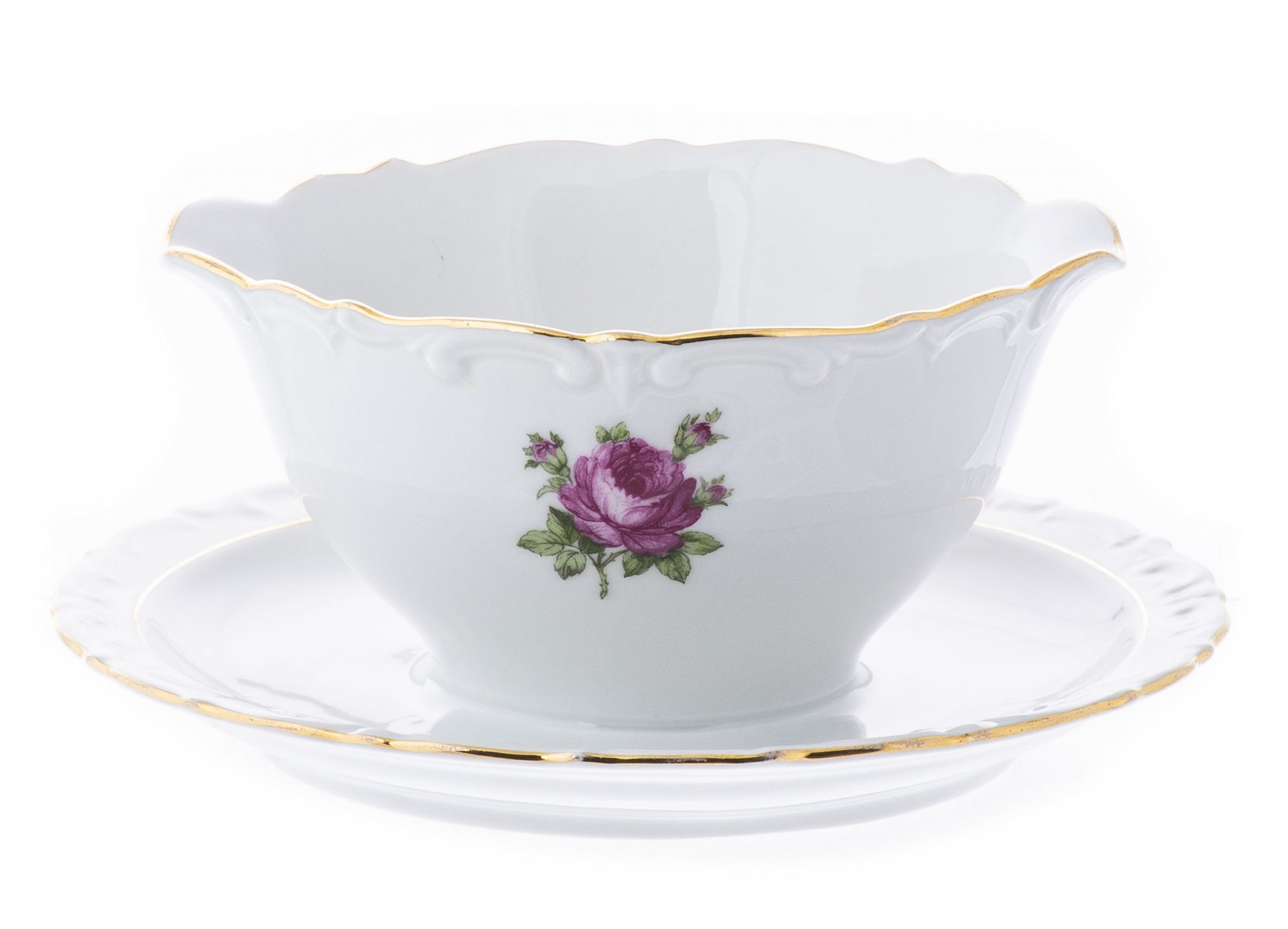 Сервиз столовый с цветочным декором (77 предметов), фарфор, деколь, Royal Crown, Германия, 1970-1990 гг. — фото 24