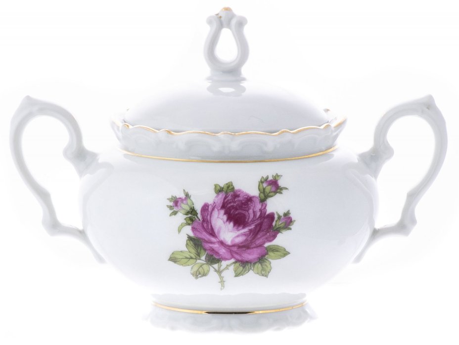 Сервиз столовый с цветочным декором (77 предметов), фарфор, деколь, Royal Crown, Германия, 1970-1990 гг.