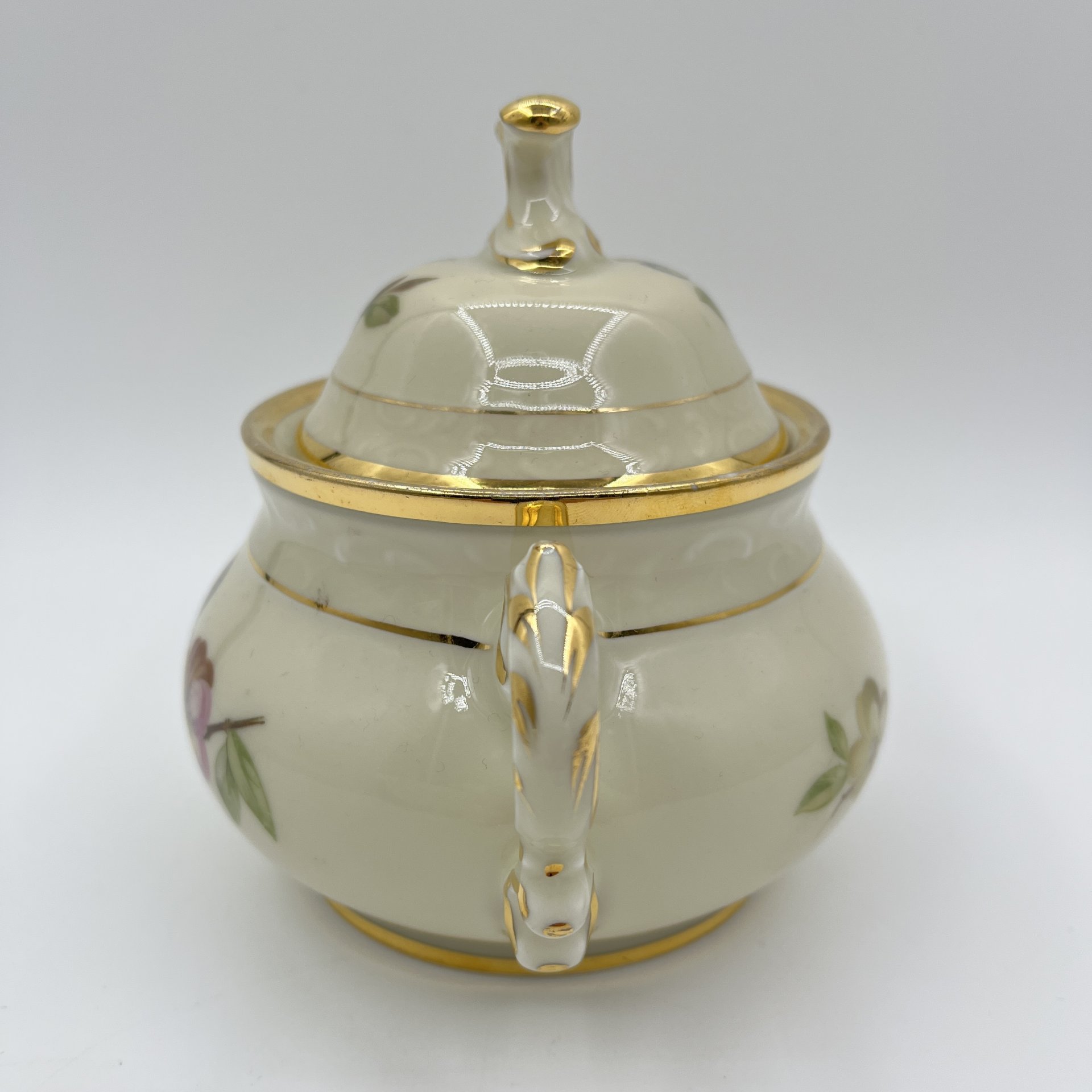 Сахарница с изображением цветущей ветви, Kjøbenhavns Porcellains Maleri (KPM)