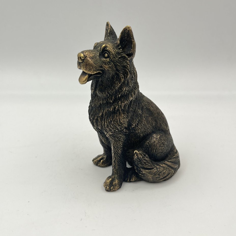 Статуэтка "Немецкая овчарка", бронза, Европа, 1950-1980 гг.