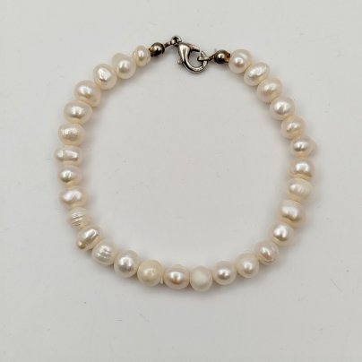 Браслет, натуральный жемчуг