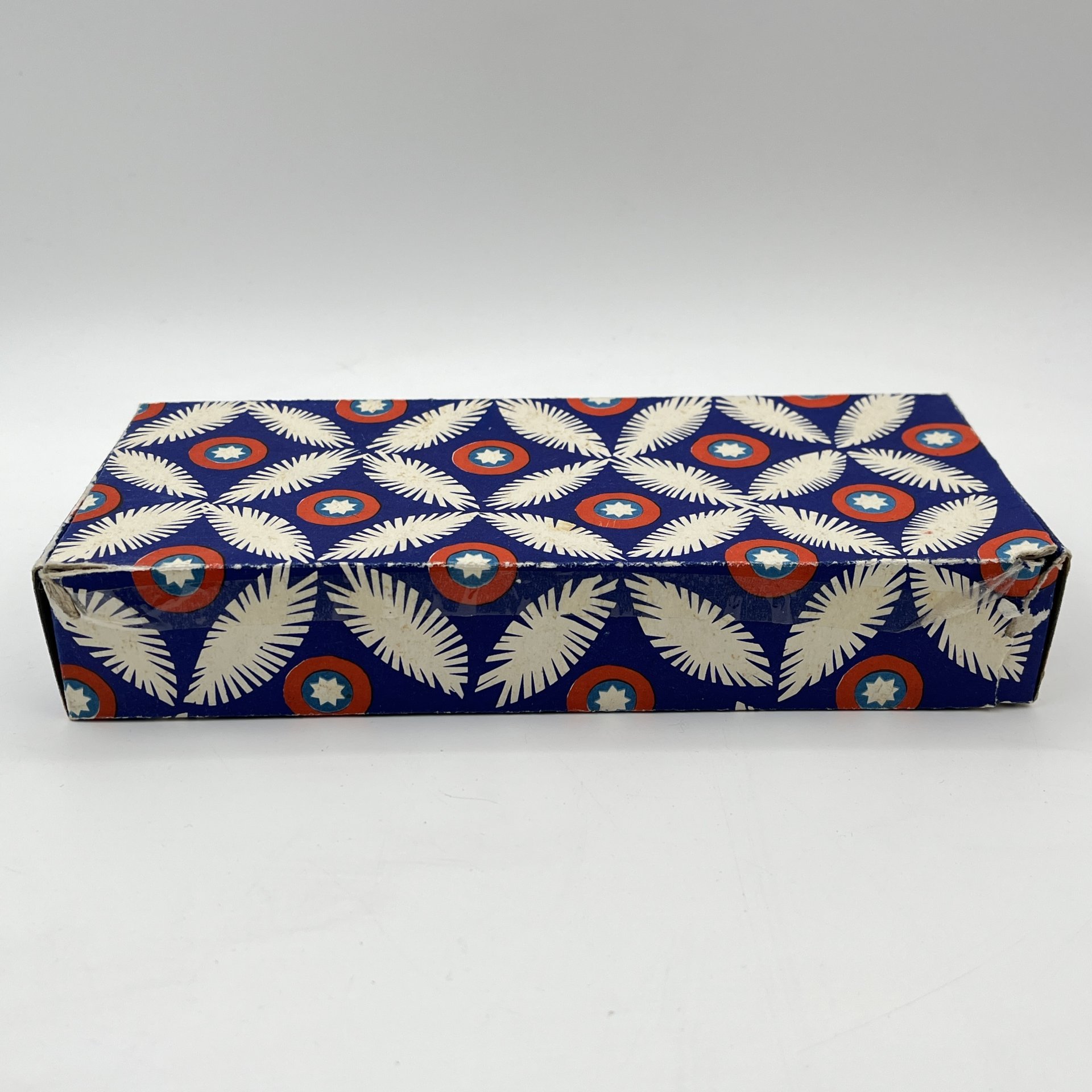 Набор из 6-ти елочных игрушек "Шишки" в коробке, стекло, роспись, Московский завод ёлочных украшений, СССР, 1970-1990 гг.