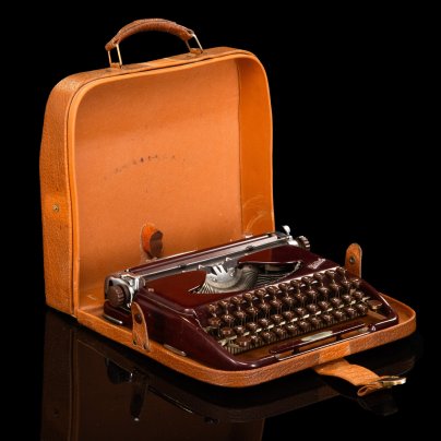 Машинка печатная "Groma Kolibri" в оригинальном кофре, VEB Mechanik Groma Markersdorf