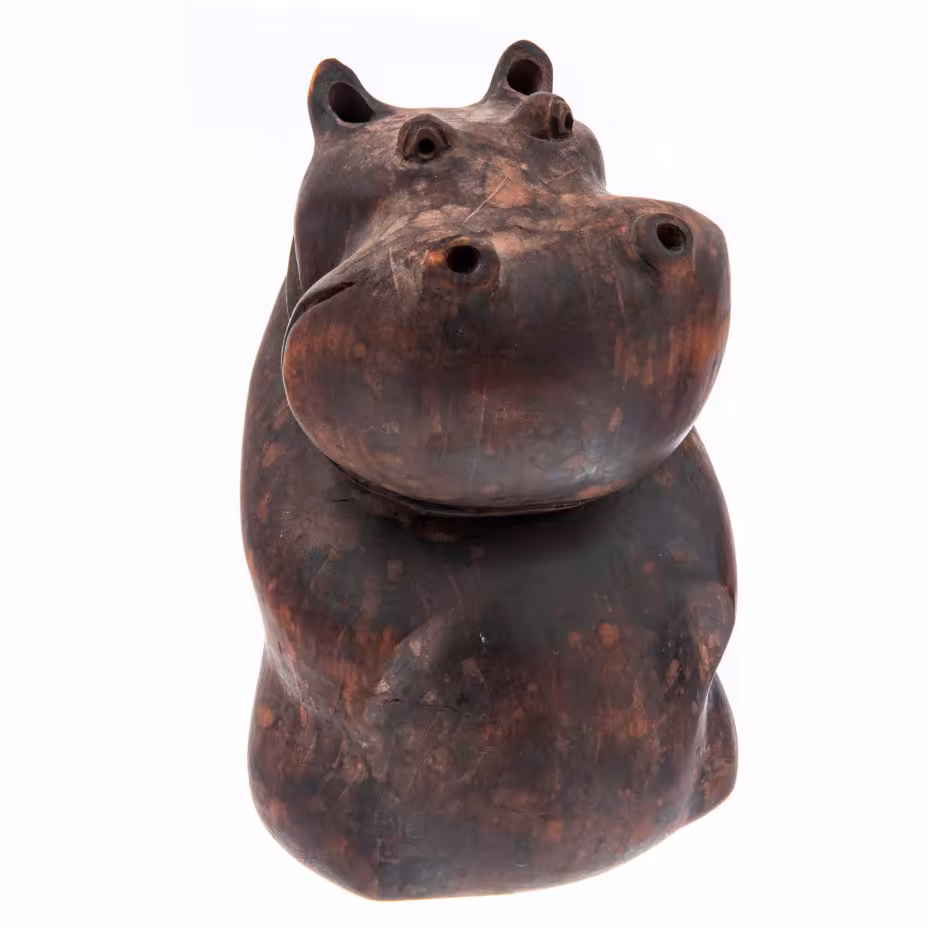 Статуэтка "Бегемот", дерево, резьба, Азия, 1990-2010 гг.