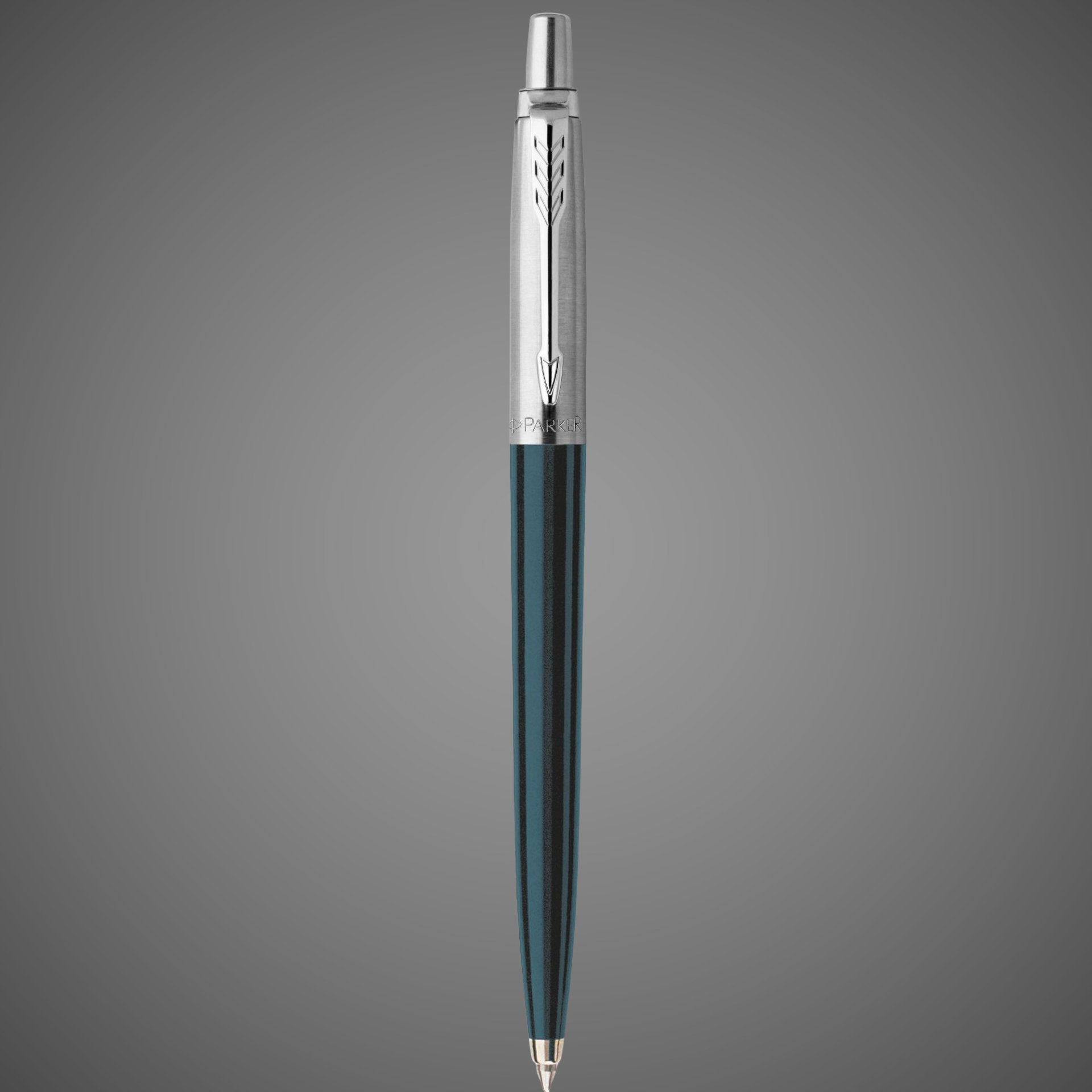 Набор в блистере: Ручка гелевая "Parker Jotter Black" + 5 гелевых стержней. толщина линии М в блистере., Металлы: латунь, нержавеющая сталь, пластик