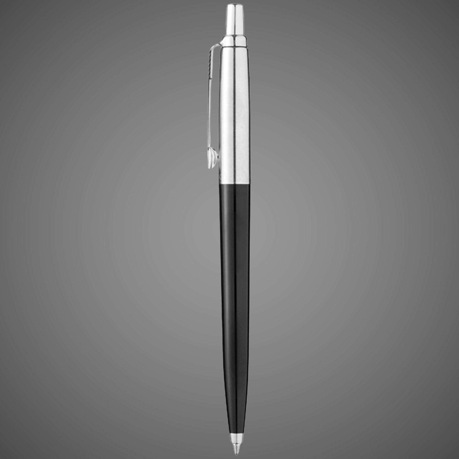Набор в блистере: Ручка гелевая "Parker Jotter Black" + 5 гелевых стержней. толщина линии М в блистере., Металлы: латунь, нержавеющая сталь, пластик