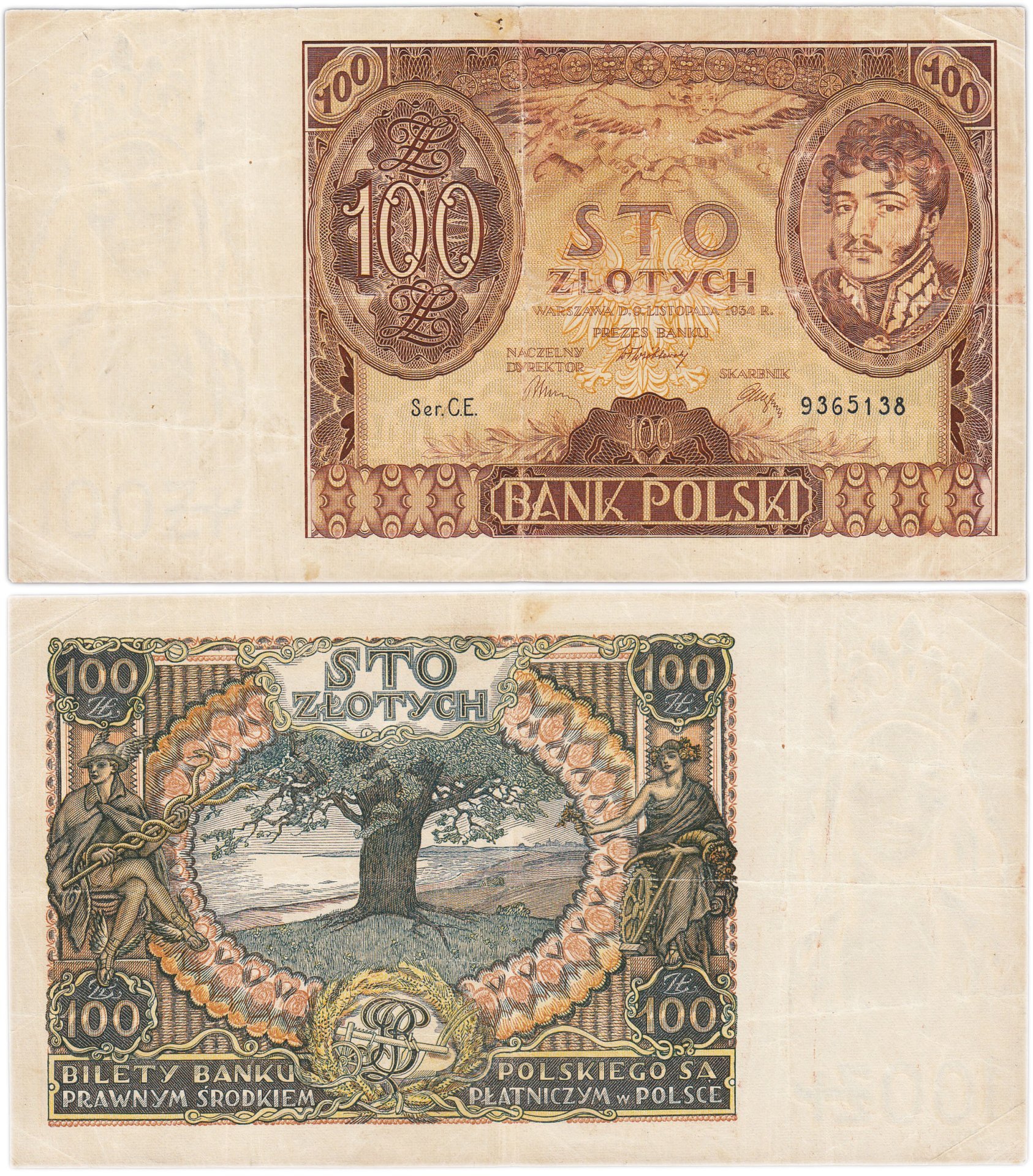 Польша 100 злотых 1934