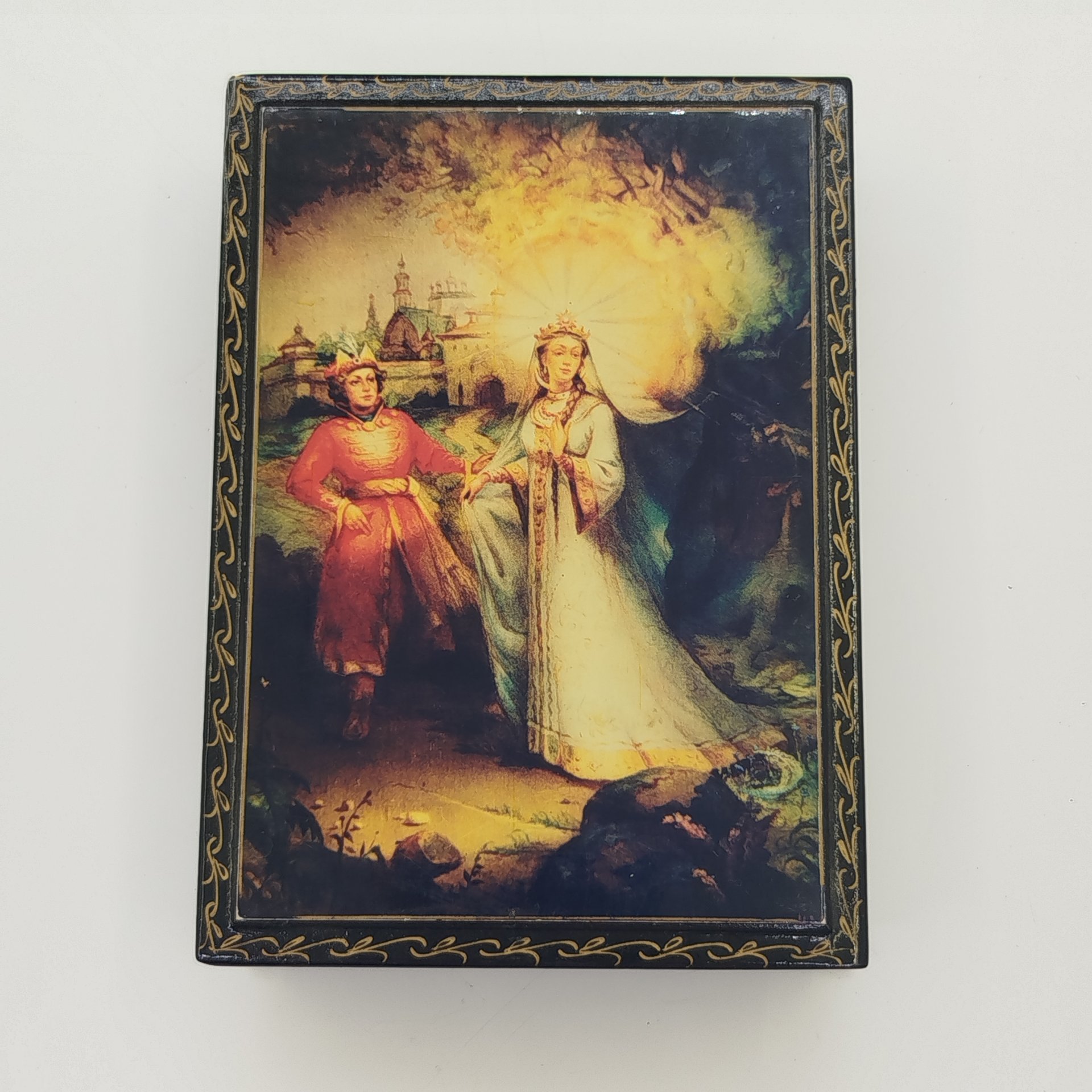 Шкатулка "Князь Гвидон и Царевна"