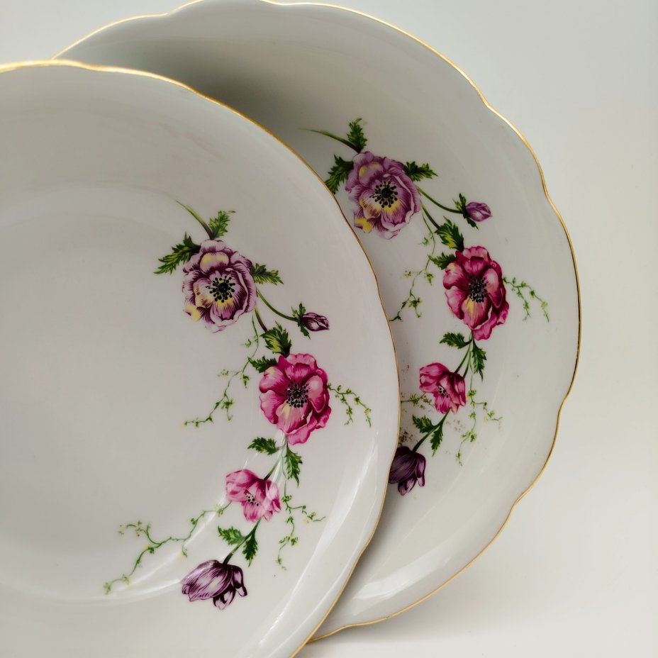 Набор из 2-х салатников с цветочным декором, "Gebrüder Benedikt"