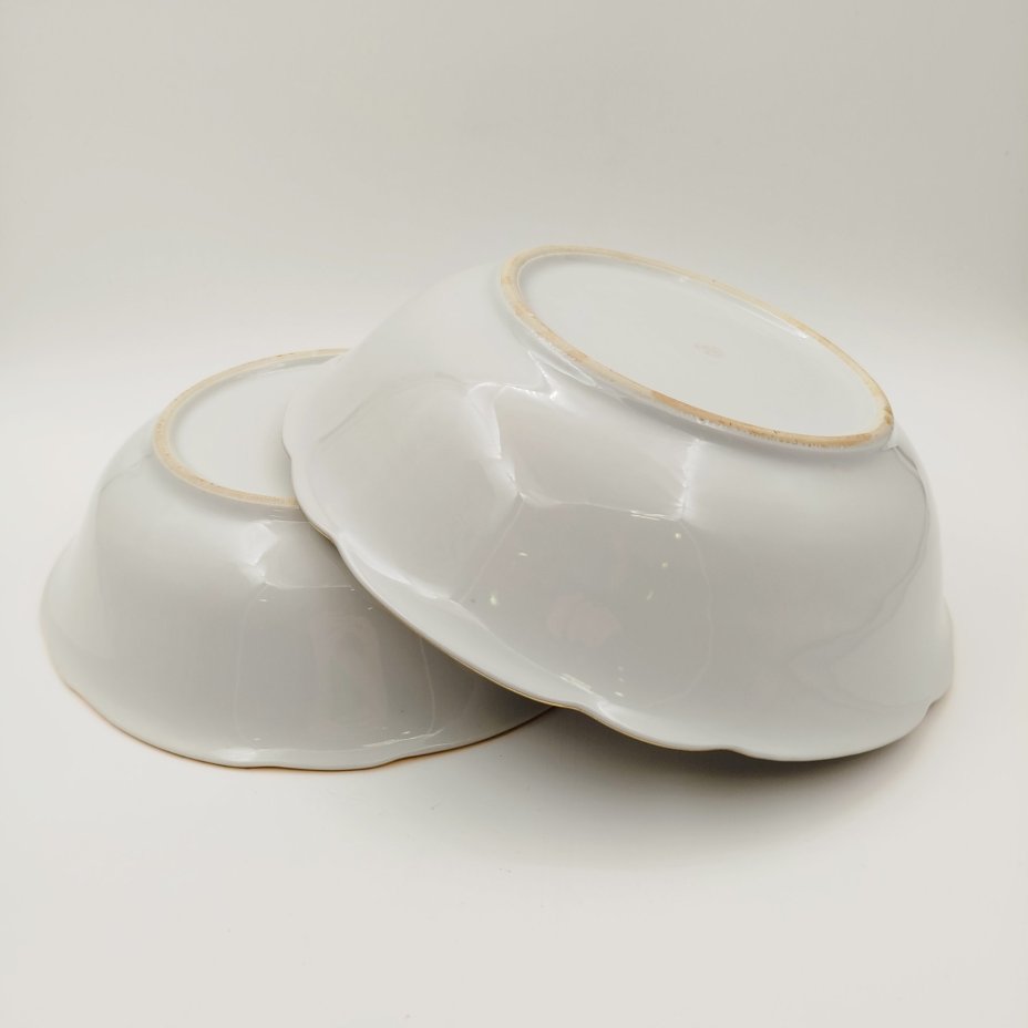 Набор из 2-х салатников с цветочным декором, "Gebrüder Benedikt"