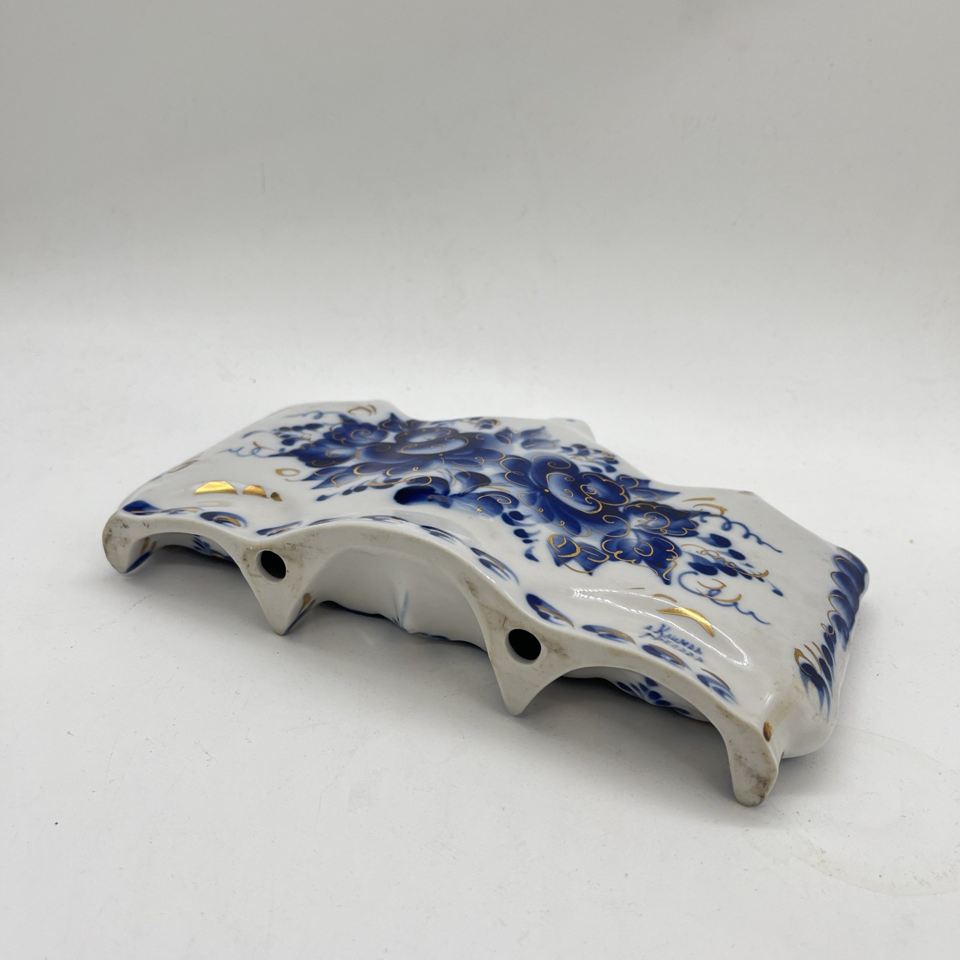 Киот настольный из 3 икон, Климов, Белова, Гжель