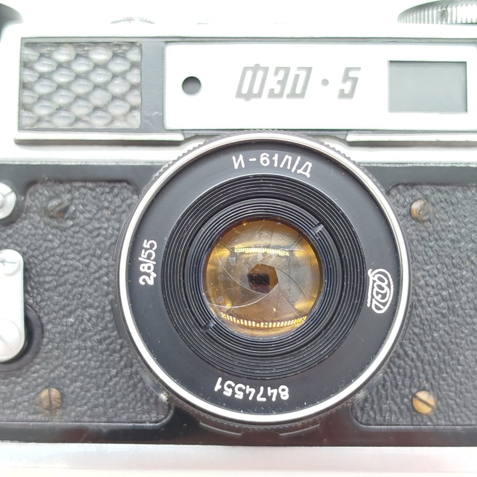 Фотоаппарат "ФЭД-5" с объективом "Индустар-61 Л/Д" в оригинальном кофре, Харьковский машиностроительный завод им. Дзержинского (ФЭД)