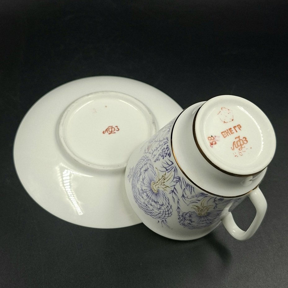 Пара кофейная "Одуванчик", автор формы "Майская" Э.М. Криммер