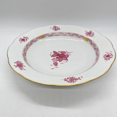 Тарелка суповая, выполненная в фирменном дизайне "Chinese Bouquet/Apponyi Purpur", Herend (Херенд)