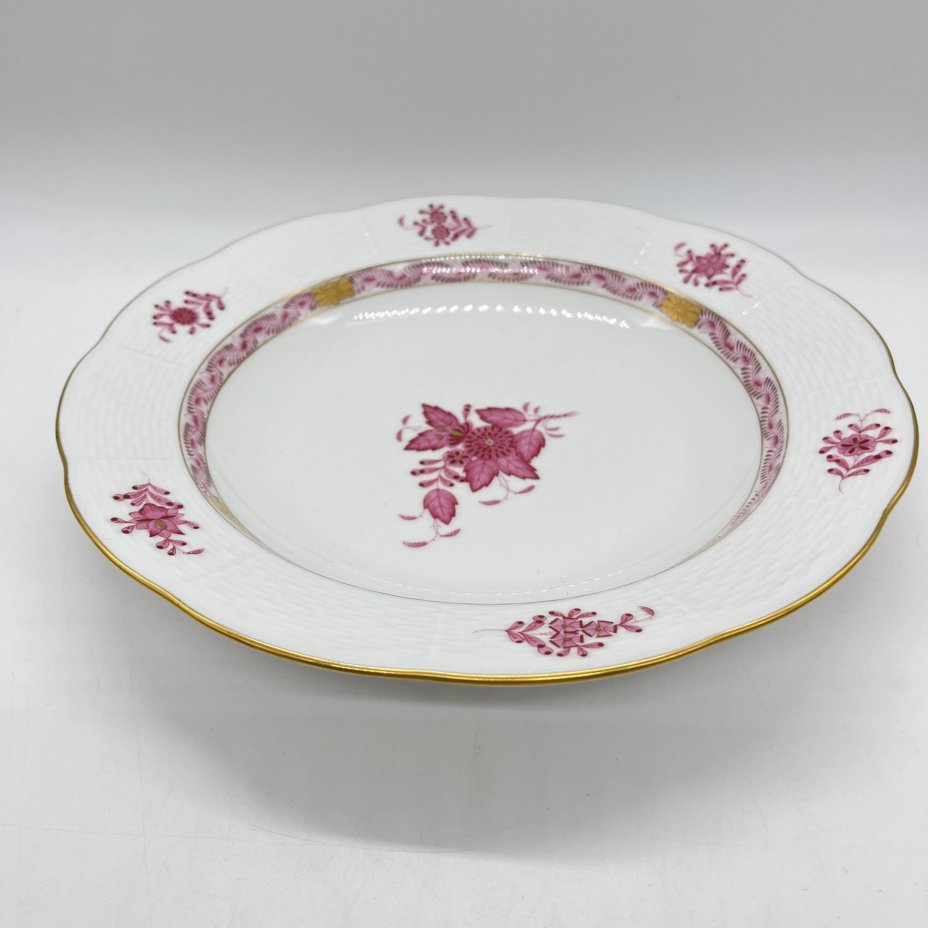 Тарелка суповая, выполненная в фирменном дизайне "Chinese Bouquet/Apponyi Purpur", Herend (Херенд)