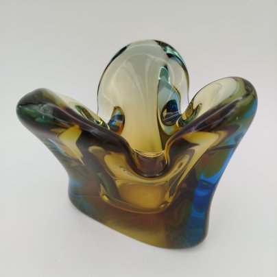 Ваза (пепельница), стекло, гутная техника, Европа, 1960-1980 гг.