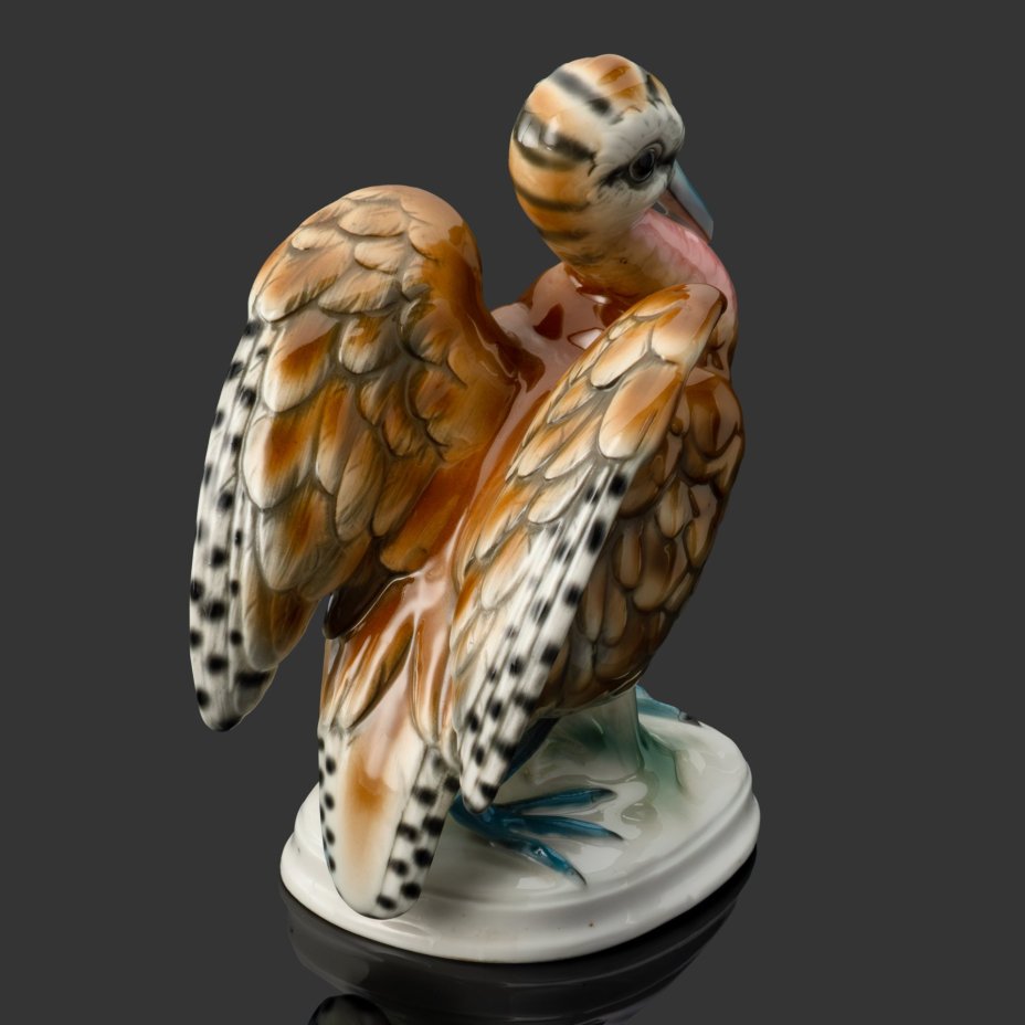 Статуэтка "Птица", фарфор, роспись, Unterweissbach Werkstätten (Унтервайсбах), Германия, 1956-1962 гг.
