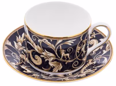 Пара чайная "Cornuopia", фарфор, деколь, мануфактура "Wedgwood", Англия, 2000-2020 гг.