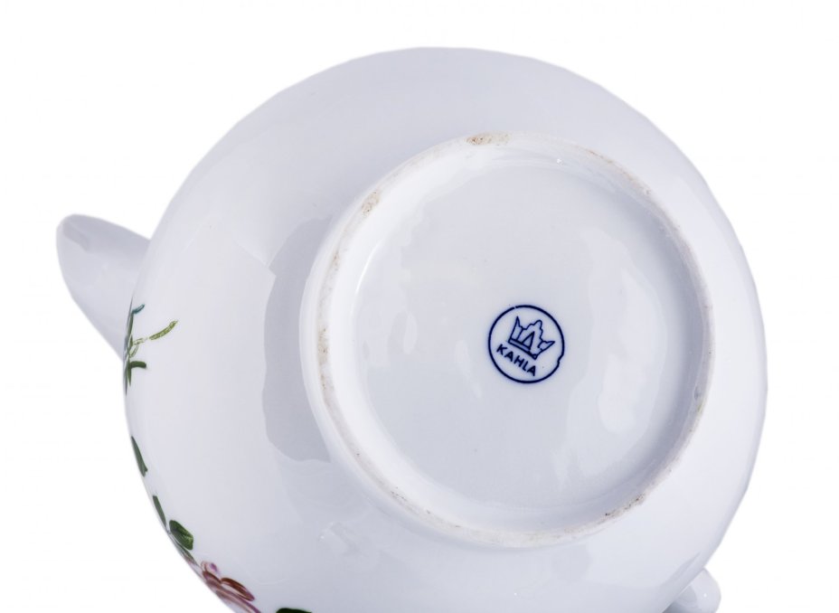 Кофейник "Букеты цветов", фарфор, деколь, завод "Kahla", Германия, 1957-1980 гг.