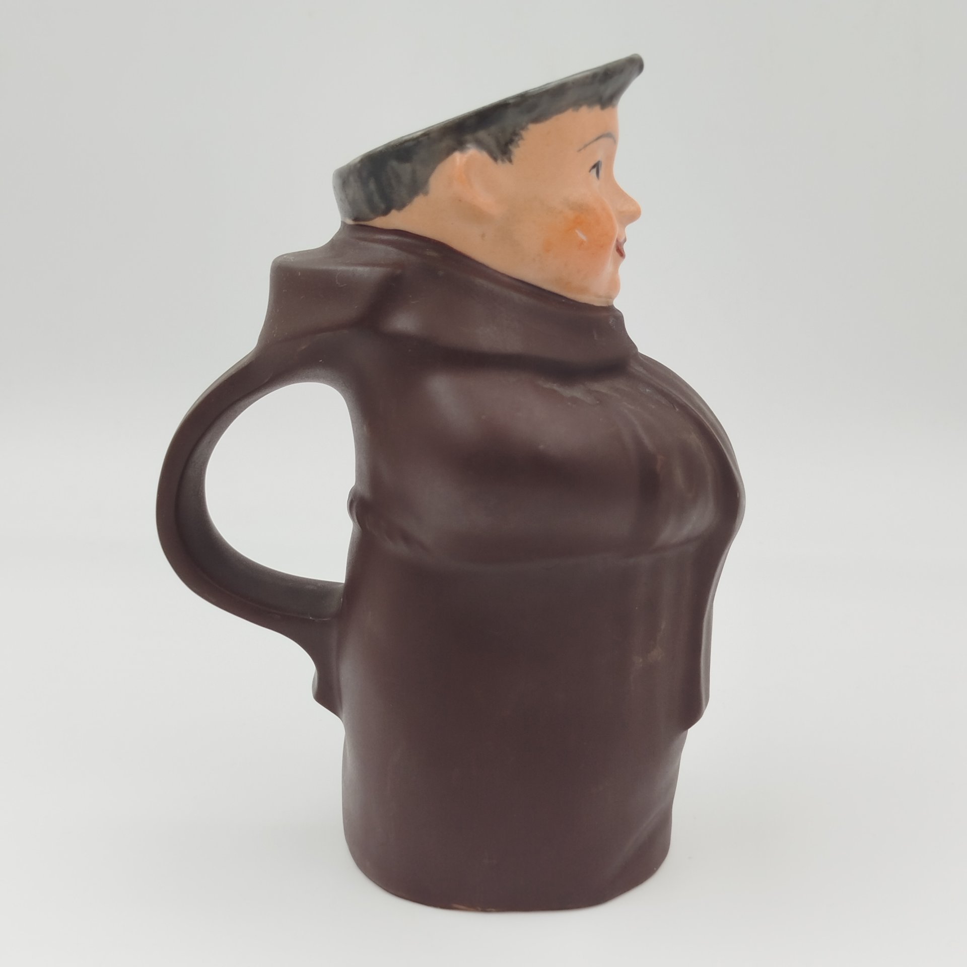 Кувшин - тоби "Монах" (миниатюрный), фарфор, роспись, Франция, 1980-2000 гг.