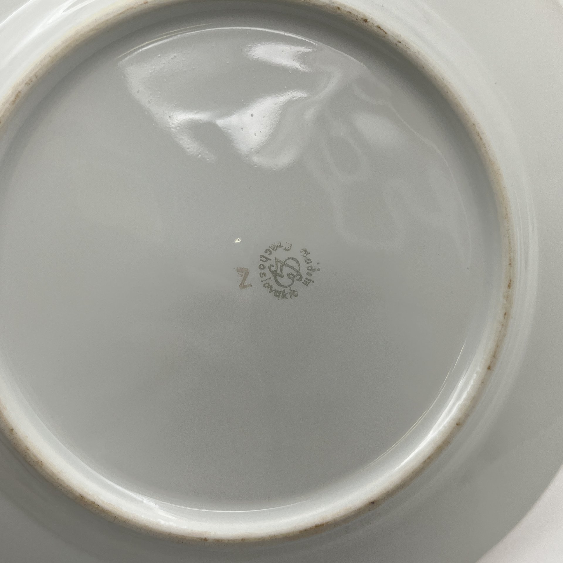 Набор из 6-ти десертных  тарелок с цветочным декором, "Gebrüder Benedikt", фарфор, деколь, золочение, Чехословакия, 1960-1990 гг.