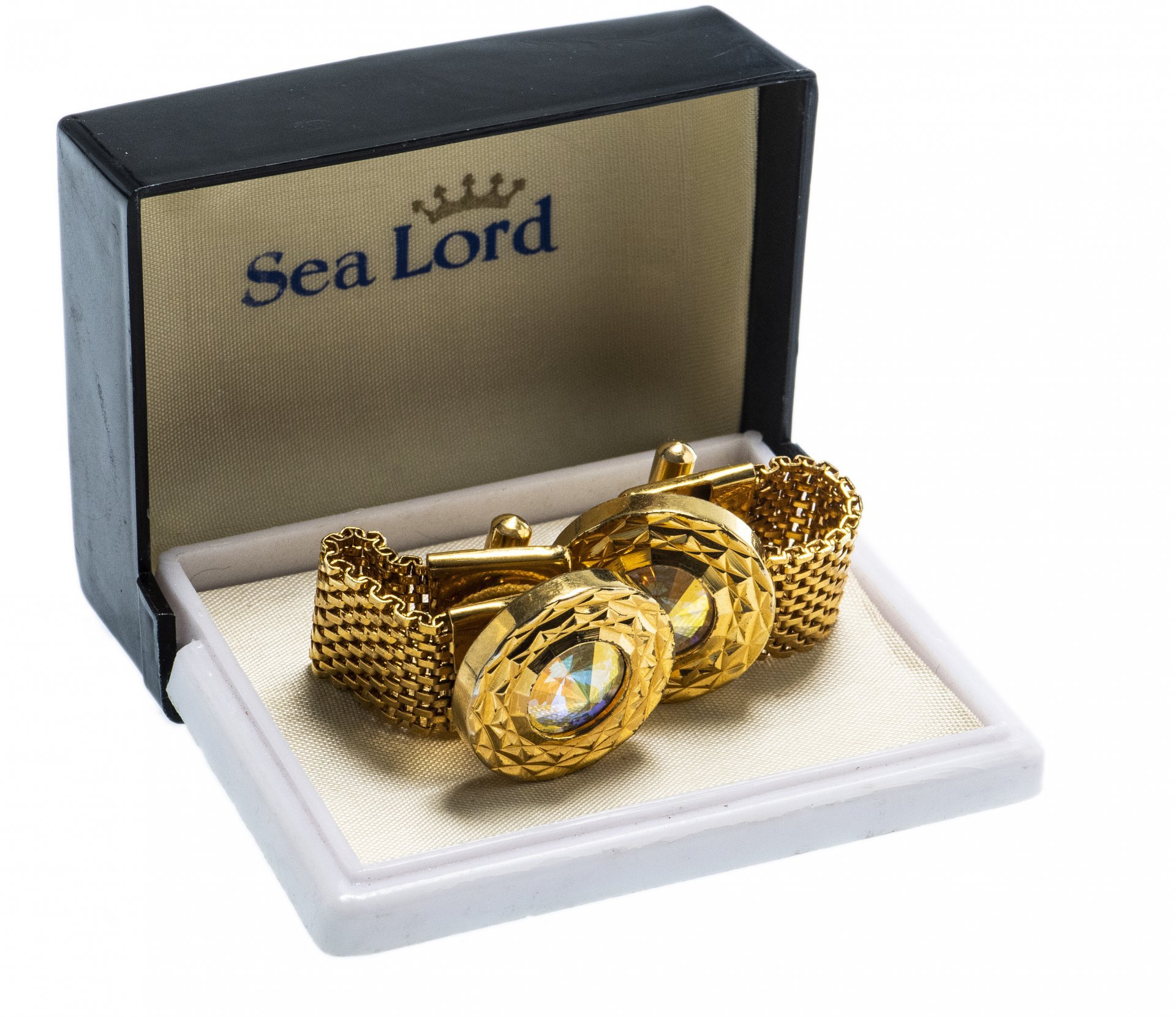 Запонки металлические Sea Lord, Великобритания в футляре