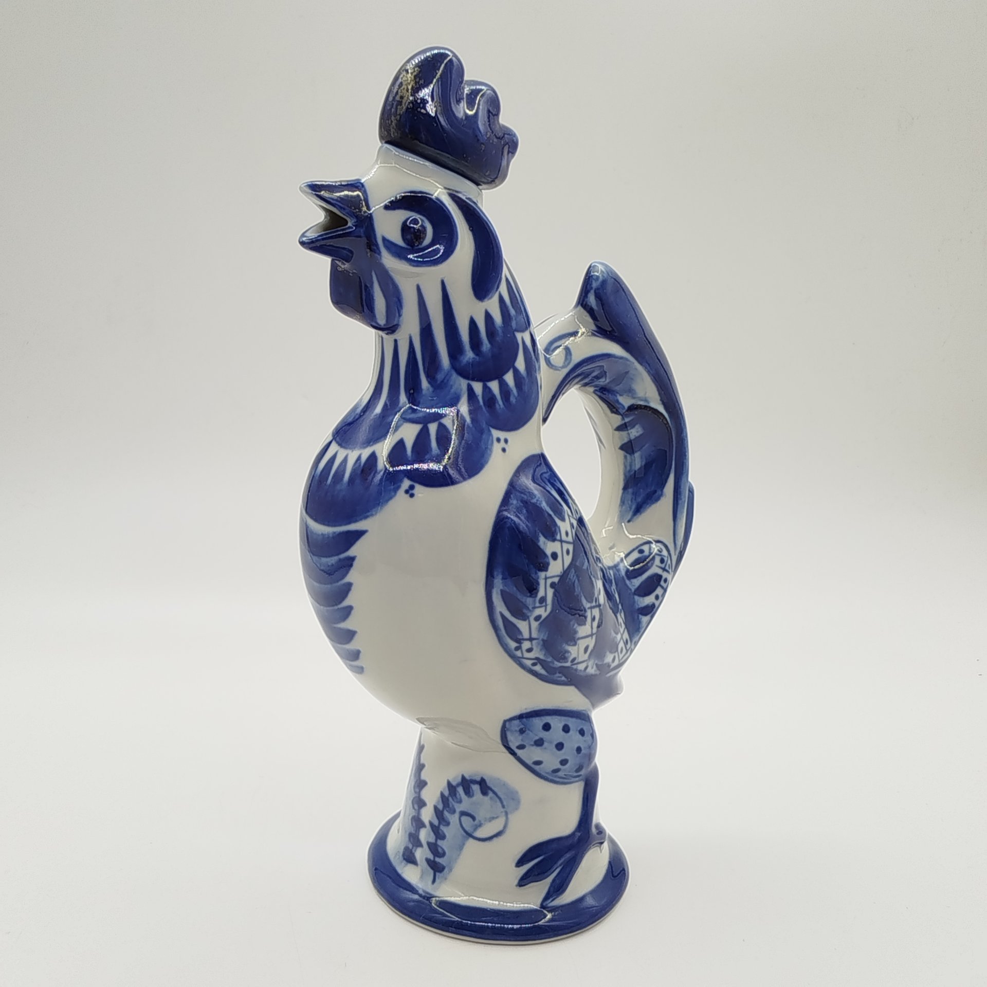 Штоф (кувшин) "Петух", Гжель