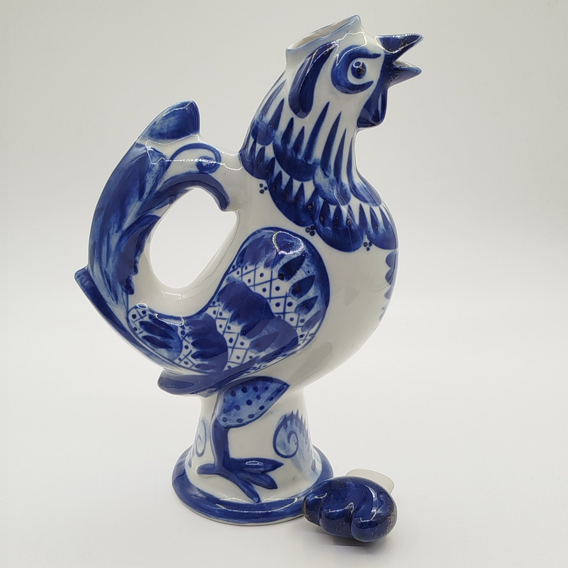 Штоф (кувшин) "Петух", Гжель