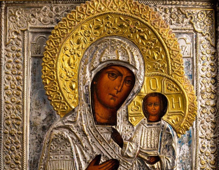 Икона "Богоматерь Смоленская" в окладе