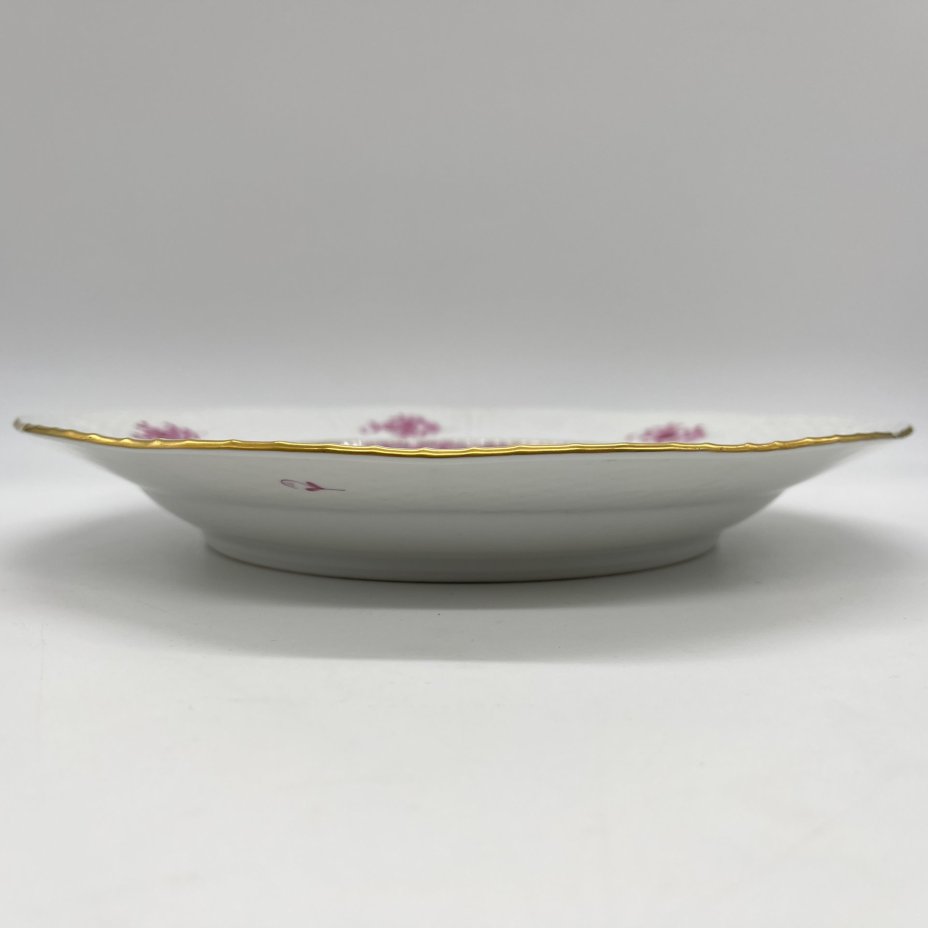 Тарелка с высоким бортом, выполненная в фирменном дизайне "Chinese Bouquet/Apponyi Purpur", Herend (Херенд)