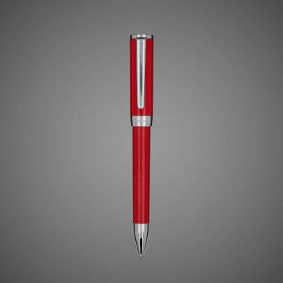 Шариковая ручка Aurora TU Resin Red CT, в подарочной коробке, Лаки и смолы: смола, хром