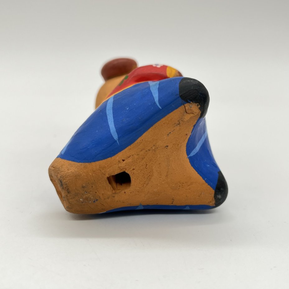 Игрушка-свистулька "Собака", глина, роспись, Россия, 1990-2000 гг.