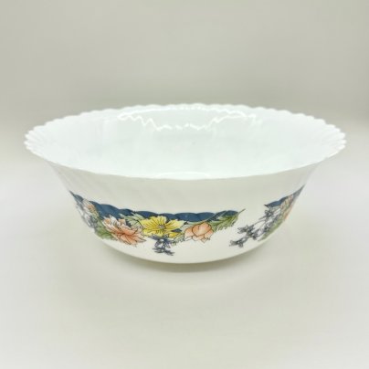 Салатник с флоральным декором, стеклокерамика, деколь, Франция, 2000-2010 гг.