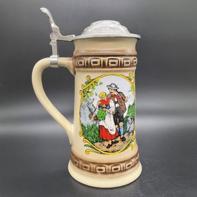 Кружка пивная с крышкой