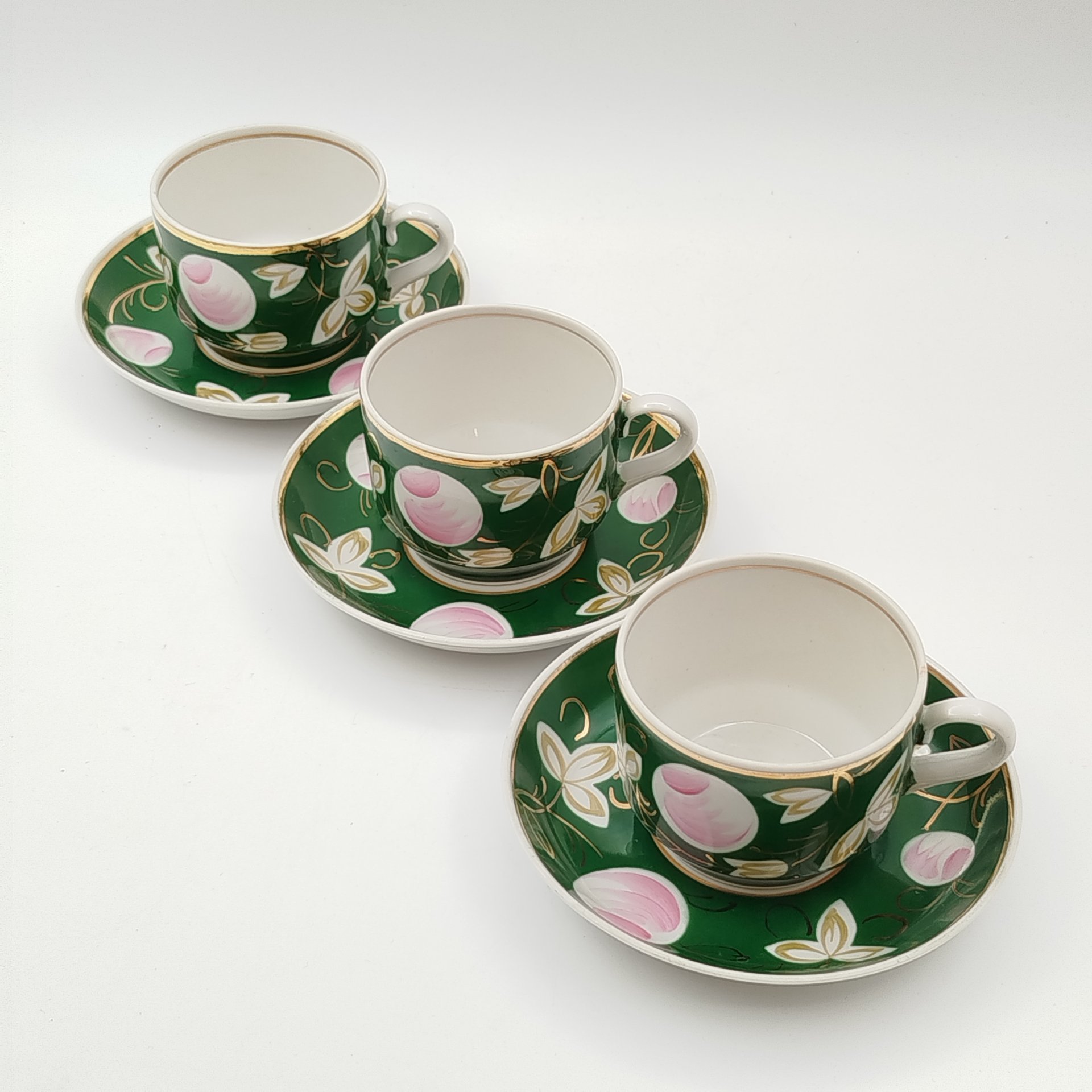 Набор чайных пар "Слива" на 3 персоны