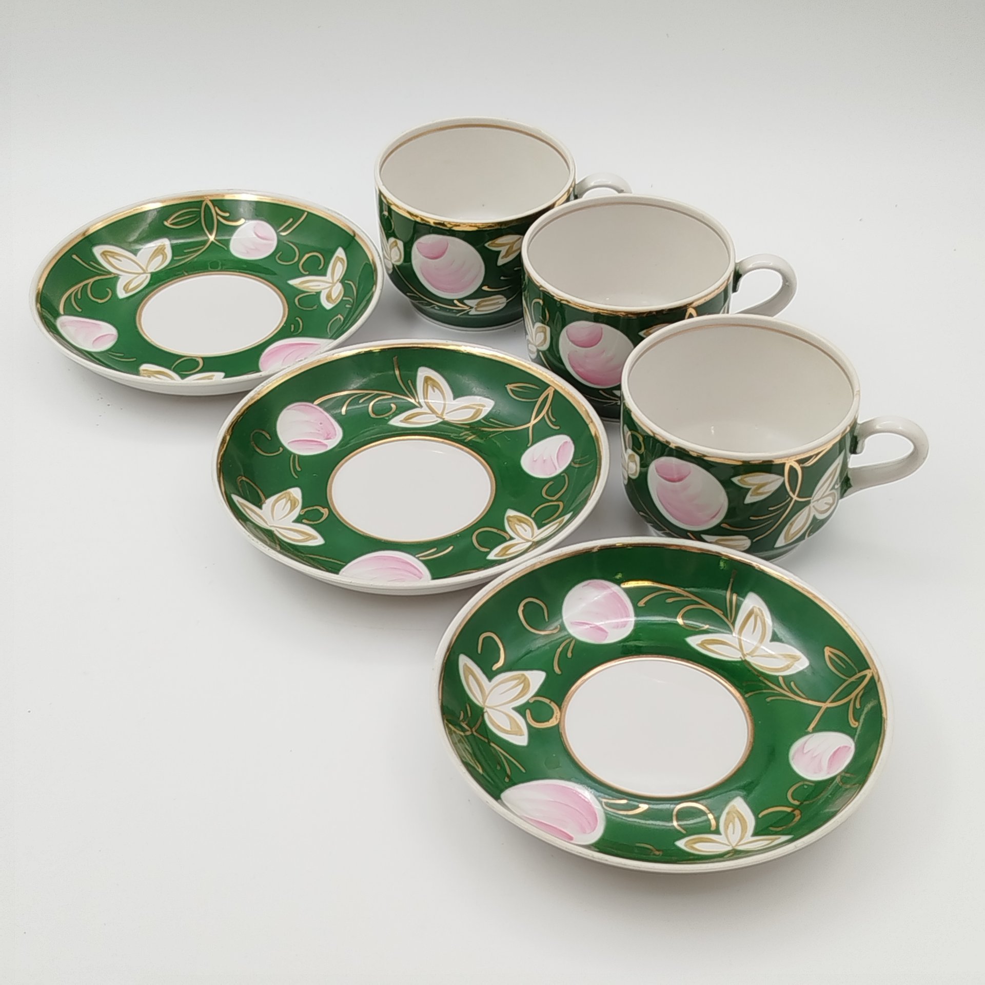 Набор чайных пар "Слива" на 3 персоны