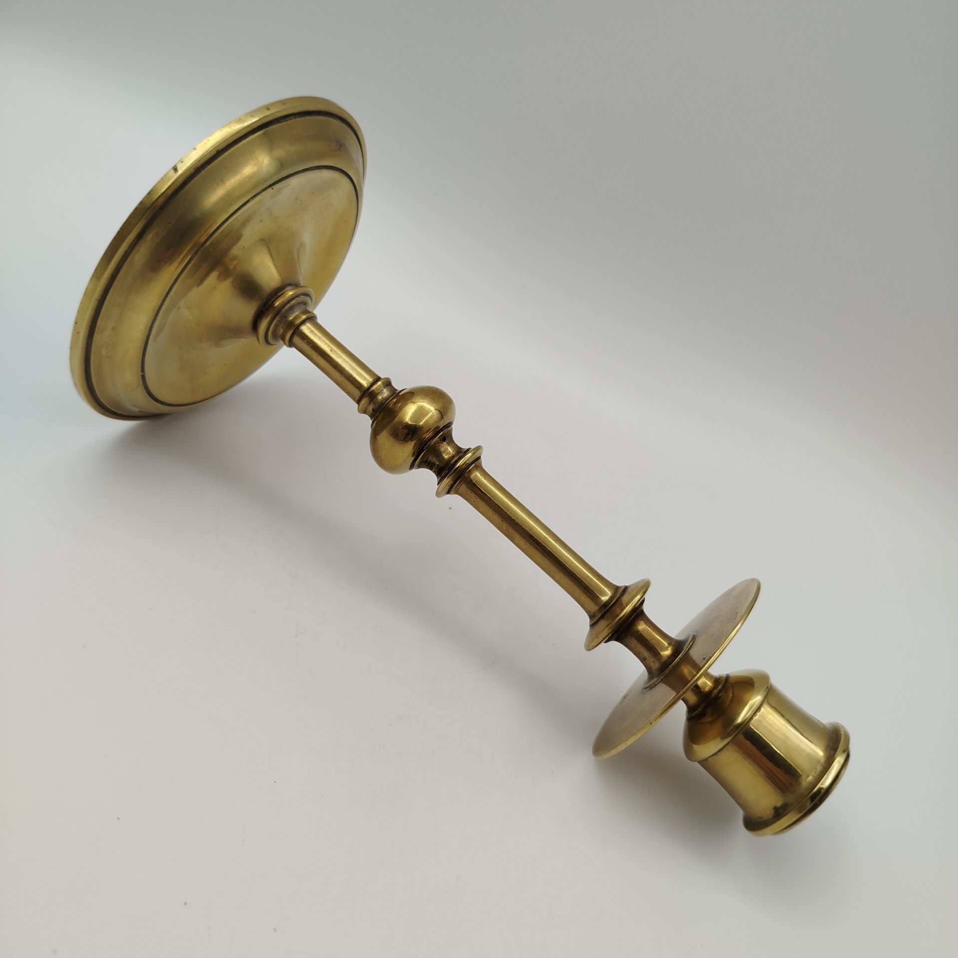 Подсвечник на одну свечу, латунь, Западная Европа, 1930-1950 гг.