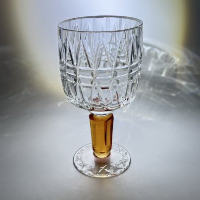 Бокал "Олимпийские", автор Верин С.П., хрусталь, алмазная грань, Гусевской хрустальный завод (Гусь-Хрустальный), СССР, 1978-1980 гг.