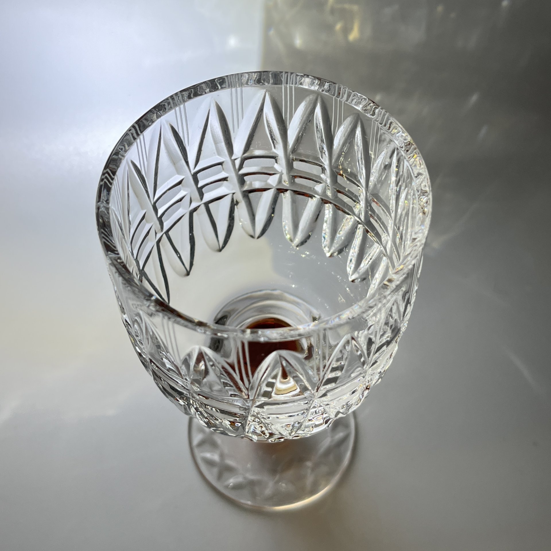 Бокал "Олимпийские", автор Верин С.П., хрусталь, алмазная грань, Гусевской хрустальный завод (Гусь-Хрустальный), СССР, 1978-1980 гг.