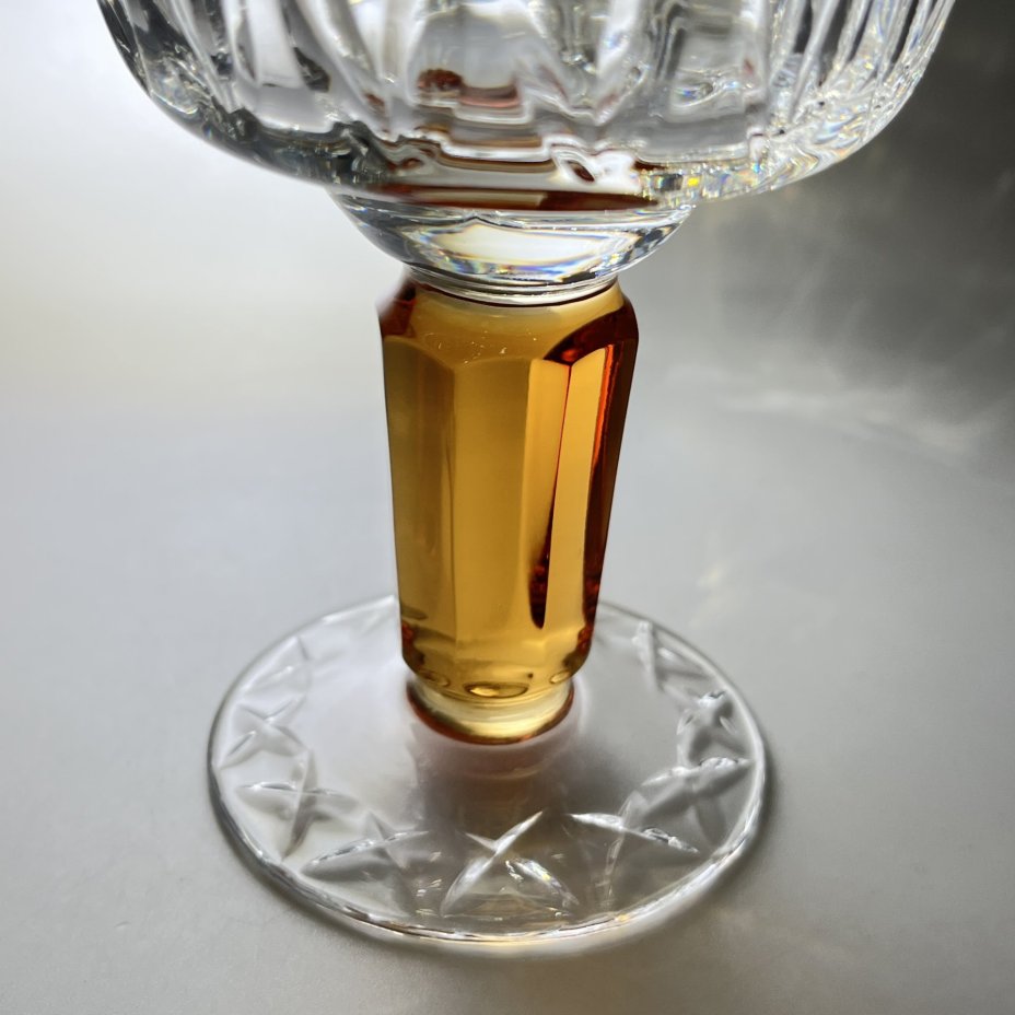 Бокал "Олимпийские", автор Верин С.П., хрусталь, алмазная грань, Гусевской хрустальный завод (Гусь-Хрустальный), СССР, 1978-1980 гг.