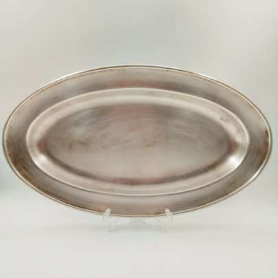 Поднос овальной формы (большой), мНЦ (медь-никель-цинк), Кольчугинский завод цветных металлов, СССР, 1960-1990 гг.
