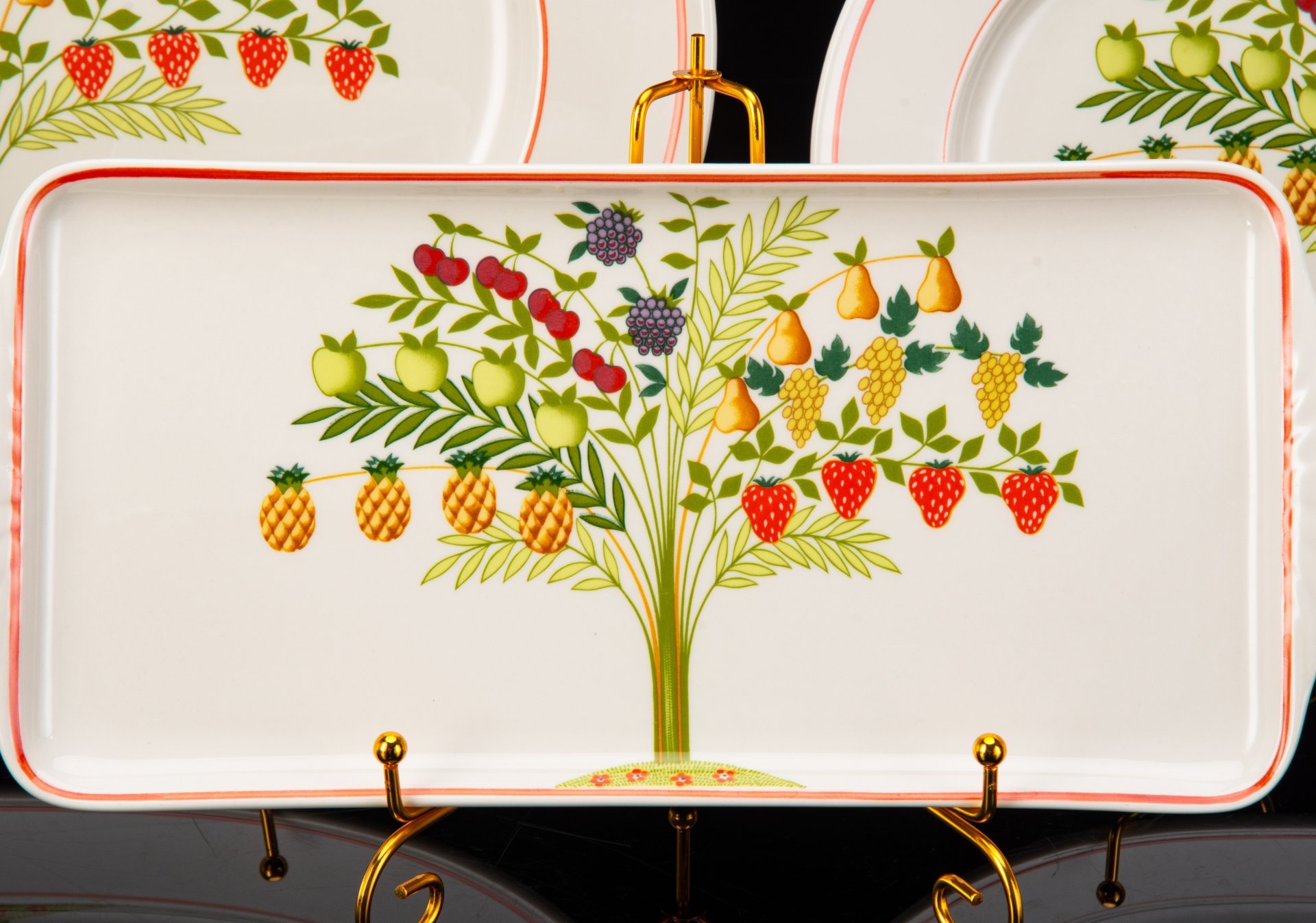 Набор сервировочных блюд (три предмета),  коллекция Bon Appetit, фарфор, vitro, Villeroy & Boch, Германия, 1983-1989 гг.