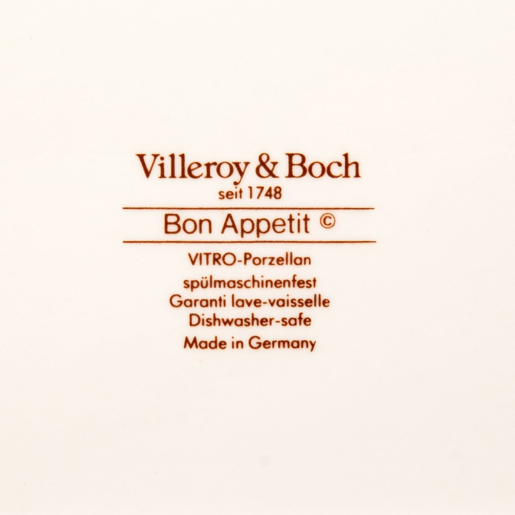 Набор сервировочных блюд (три предмета),  коллекция Bon Appetit, фарфор, vitro, Villeroy & Boch, Германия, 1983-1989 гг.