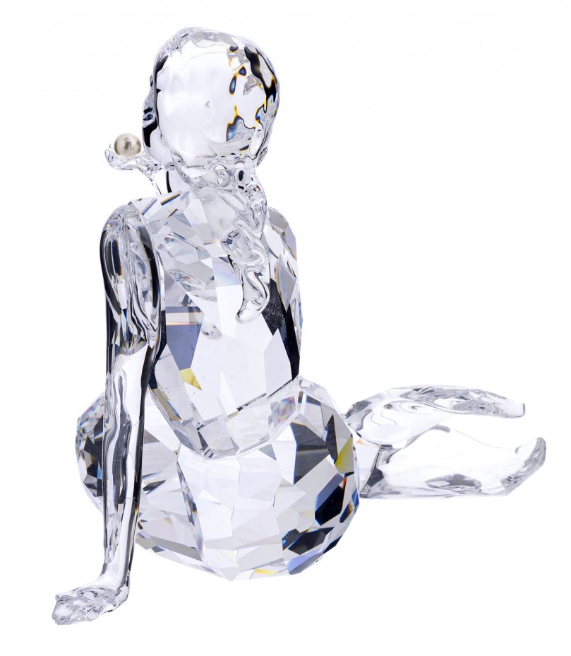 Статуэтка "Русалочка", в родной коробке, хрусталь Swarovski, жемчужина, фирма "Swarovski", Австрия, 2000-2015 гг., Swarovski